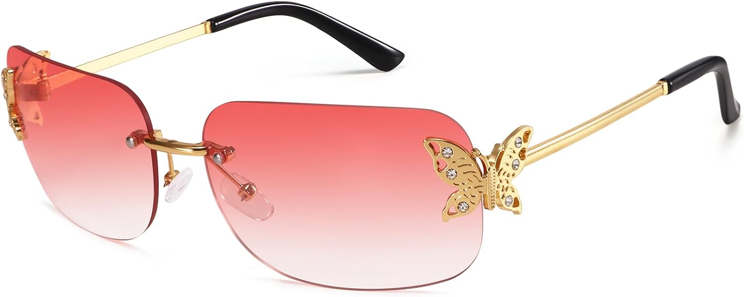 Солнцезащитные очки Dollger прямоугольной формы в стиле Y2K для женщин, модные, без оправы, квадратные, коричневые, в стиле 2000-х, с бабочками, крутые оттенки 90-х, Gold Frame Gradient Pink Lens
Солнцезащитные очки Dollger прямоугольной формы в стиле Y2K для женщин, модные, без оправы, квадратные, коричневые, в стиле 2000-х, с бабочками, крутые оттенки 90-х, Gold Frame Gradient Pink Lens