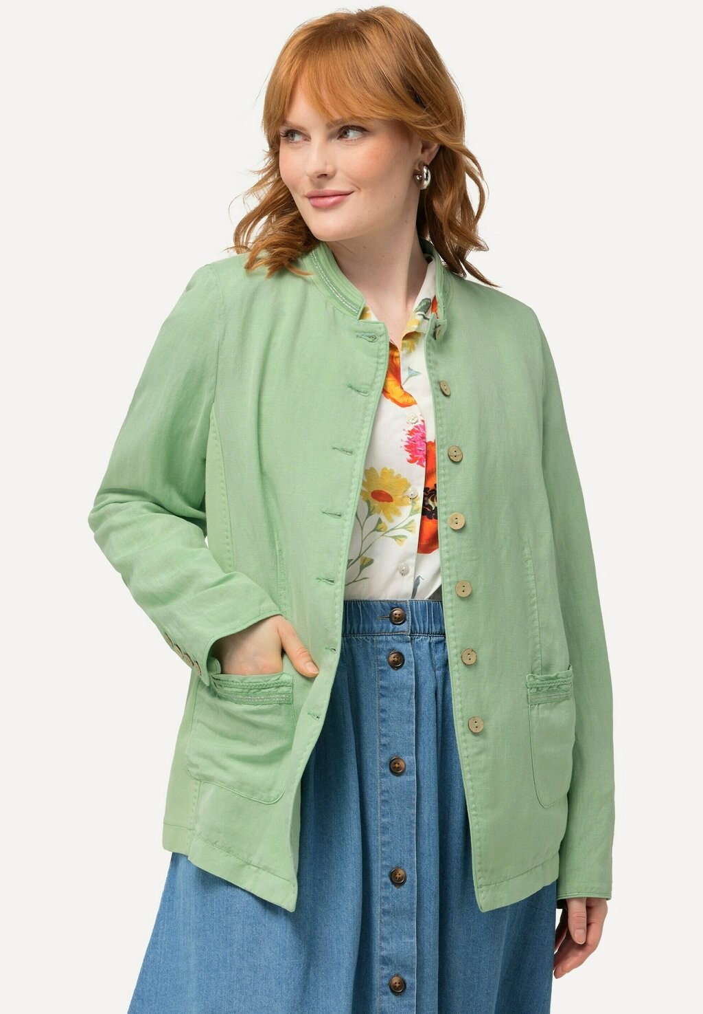 Легкая куртка Ulla Popken, светло-зеленый
Легкая куртка Ulla Popken, светло-зеленый