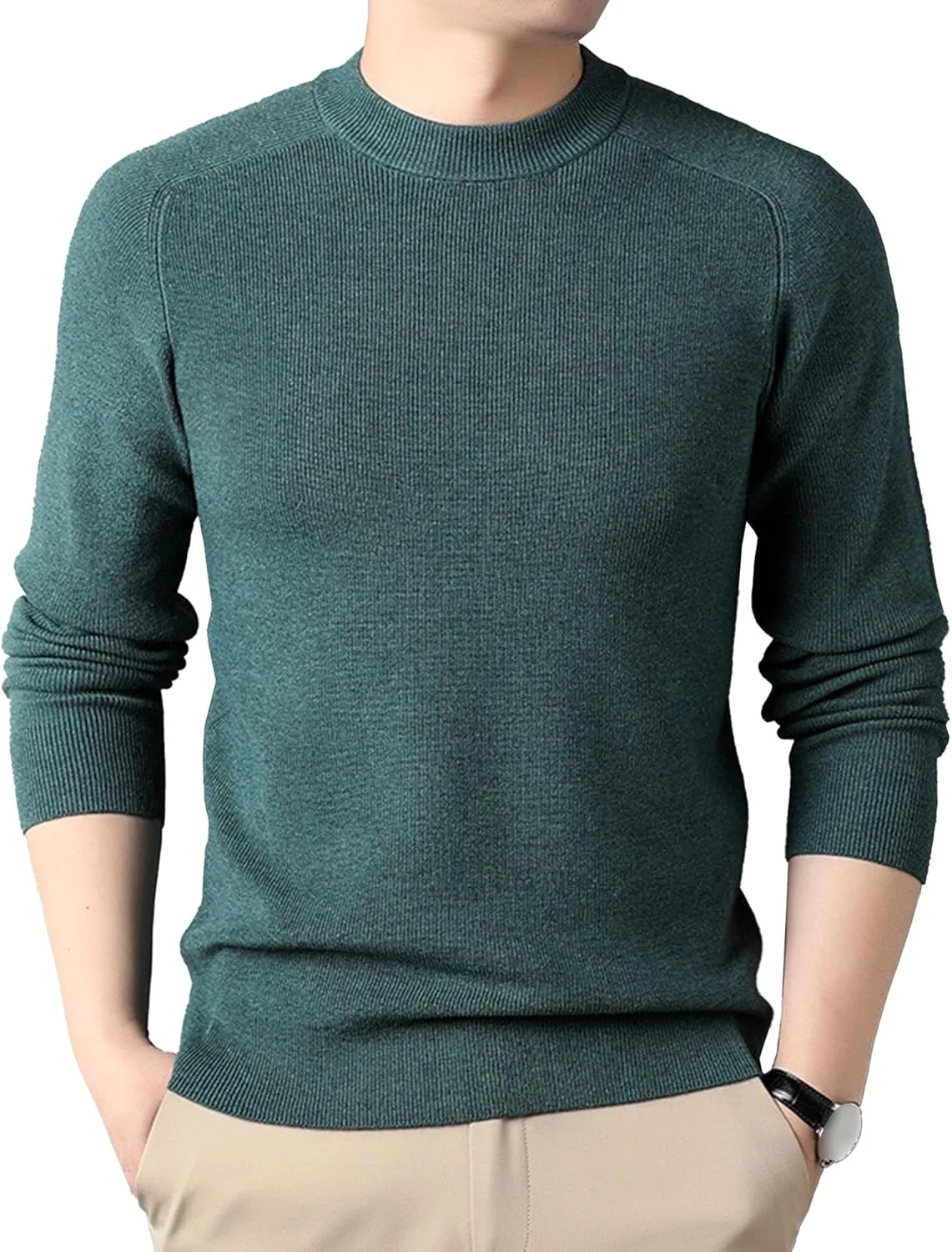 Мужской свитер-пуловер из шерсти классический slim fit Gsywaipei
Мужской свитер-пуловер из шерсти классический slim fit Gsywaipei