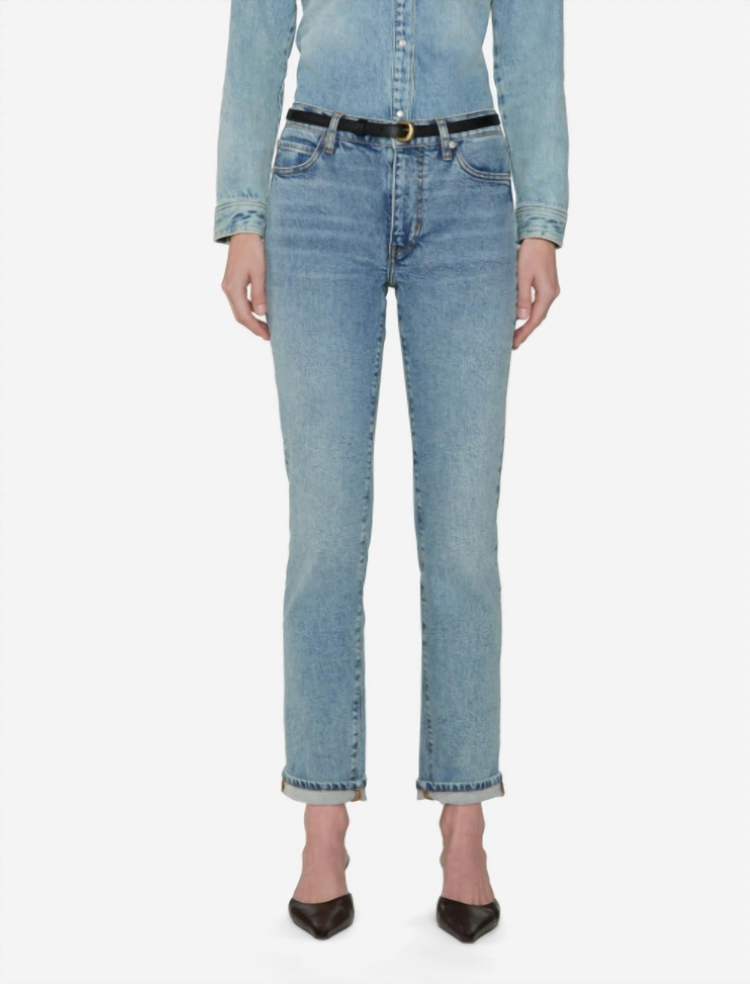 Женские джинсы The Borrowed Dolly в сером цвете FRAME, серый 
Женские джинсы The Borrowed Dolly в сером цвете FRAME, серый