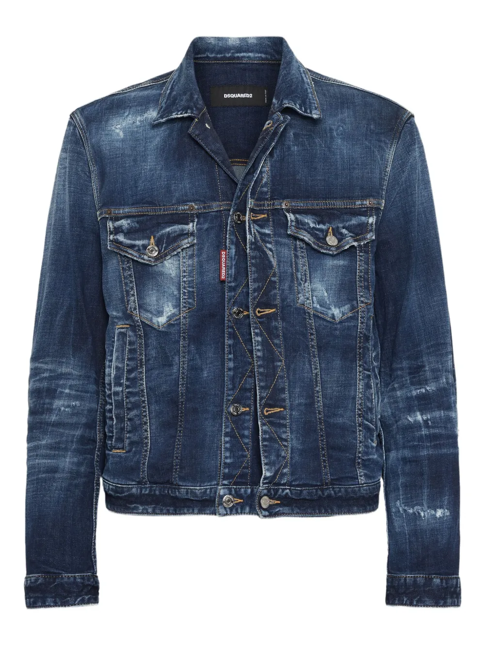 Джинсовая куртка с эффектом потертости DSQUARED2, синий
Джинсовая куртка с эффектом потертости DSQUARED2, синий