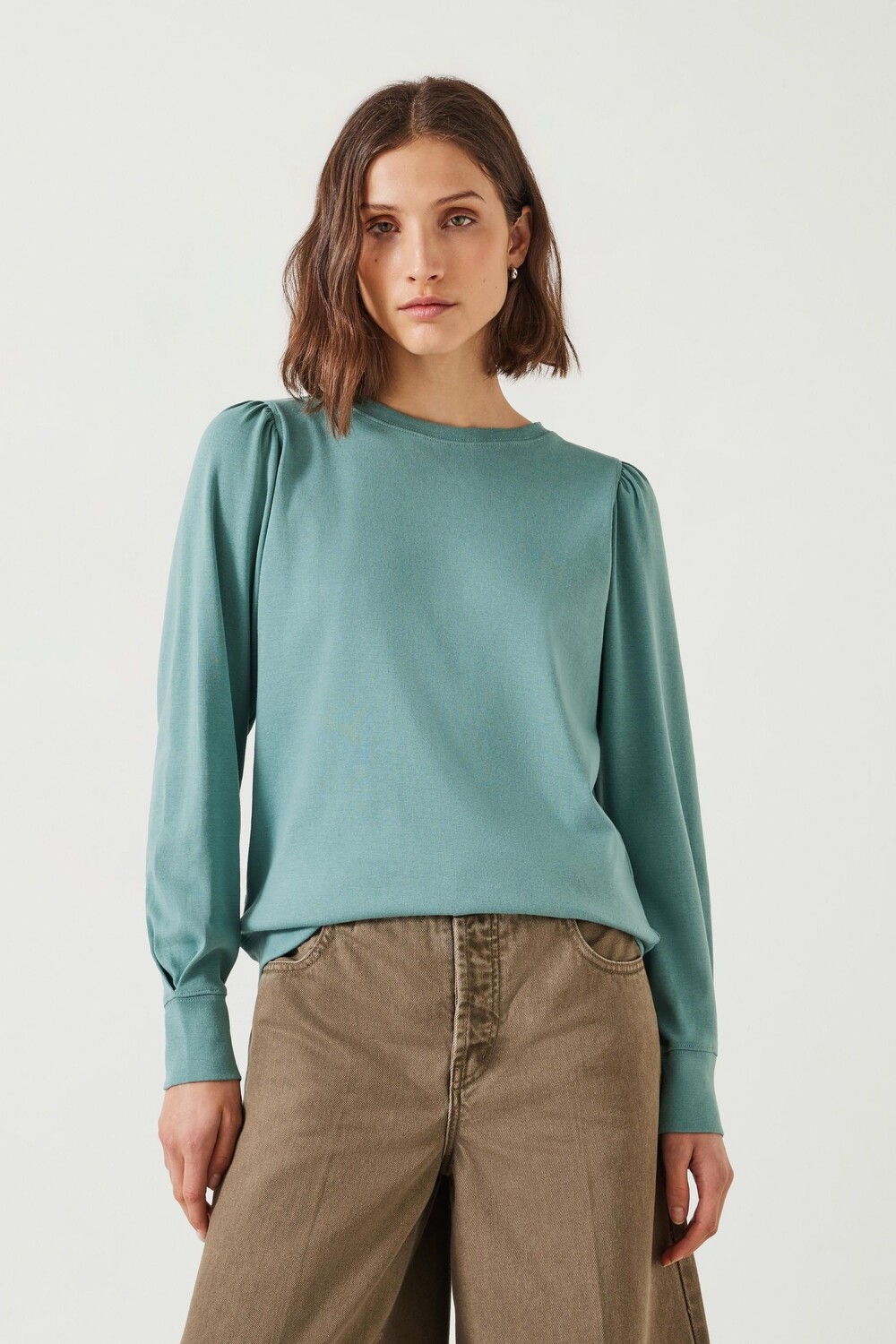 Джерси топ с рукавами фонариками Эмили Hush, синий
Джерси топ с рукавами фонариками Эмили Hush, синий