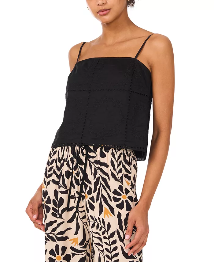 Женская вышитая блузка без рукавов с квадратным вырезом 1.STATE, черный
Женская вышитая блузка без рукавов с квадратным вырезом 1.STATE, черный