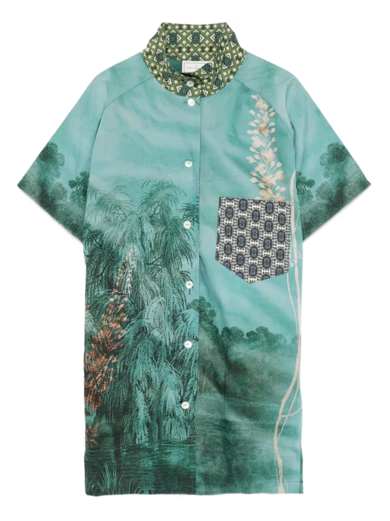 Pierre-Louis Mascia рубашка с принтом, зеленый
Pierre-Louis Mascia рубашка с принтом, зеленый