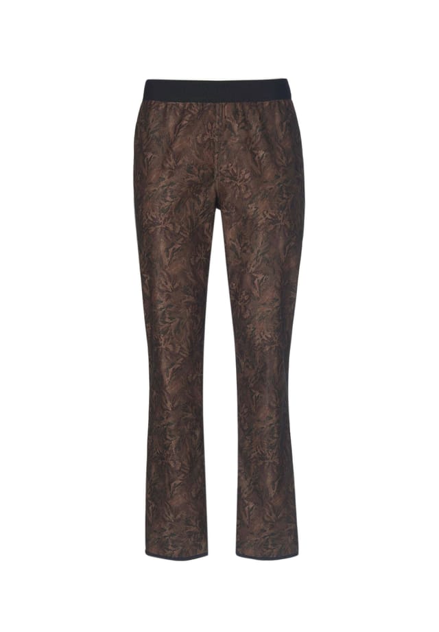 Короткий размер: брюки с двусторонним принтом louisa Goldner, мультиколор 
Короткий размер: брюки с двусторонним принтом louisa Goldner, мультиколор