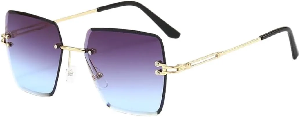 Женские солнцезащитные очки, солнцезащитные очки с градиентным переходом цвета, очки без оправы, легкие квадратные очки класса люкс HDSMMXP, Golden Gradually Green
Женские солнцезащитные очки, солнцезащитные очки с градиентным переходом цвета, очки без оправы, легкие квадратные очки класса люкс HDSMMXP, Golden Gradually Green