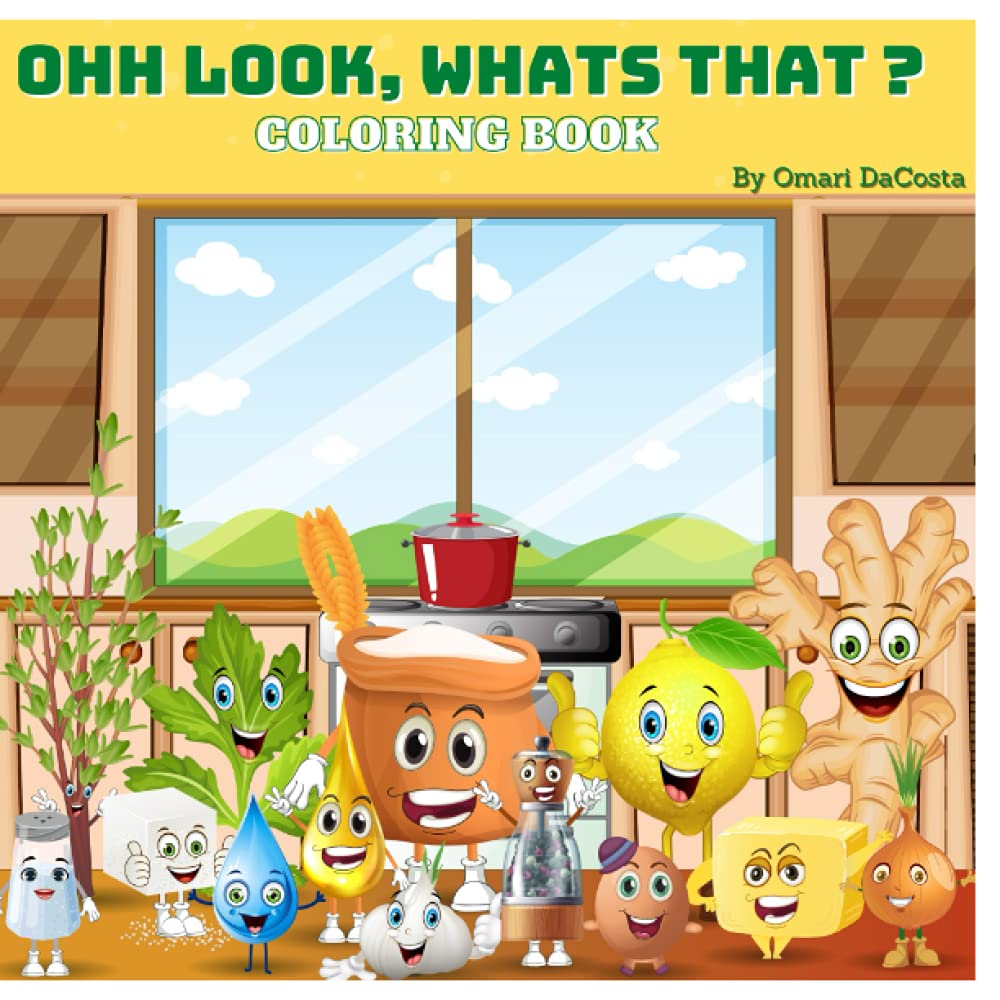 Ooh Look, Whats That COLORING BOOK: Exploring the items in your kitchen, pantry, and grocery store (Independently published)
Ooh Look, Whats That COLORING BOOK: Exploring the items in your kitchen, pantry, and grocery store (Independently published)