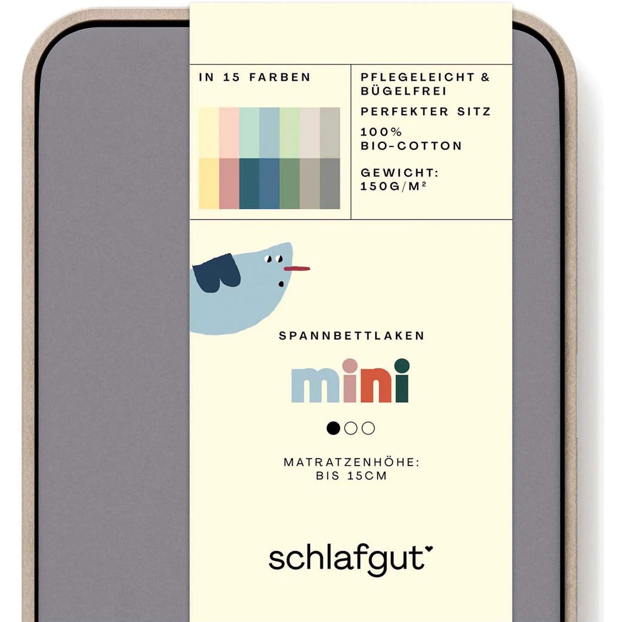 Простыня Schlafgut «Casual Mini», для детей, СДЕЛАНО В ЗЕЛЕНОМ цвете от OEKO-TEX, цвет Grey Mid
Простыня Schlafgut «Casual Mini», для детей, СДЕЛАНО В ЗЕЛЕНОМ цвете от OEKO-TEX, цвет Grey Mid