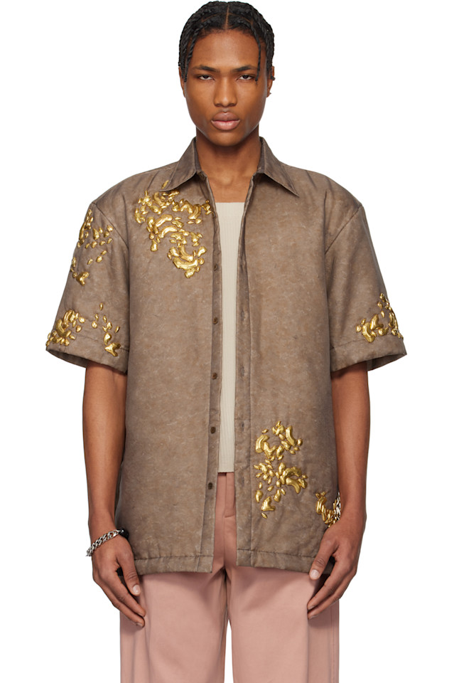 Футболка с графическим принтом Hardware Dries Van Noten, коричневый
Футболка с графическим принтом Hardware Dries Van Noten, коричневый