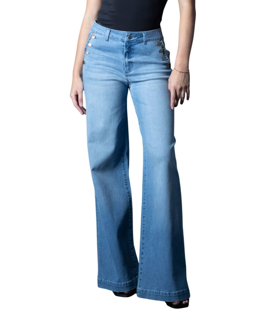 Женские джинсы средней посадки с широкими штанинами в матросском стиле с пуговицами Blue Revival, Light blue
Женские джинсы средней посадки с широкими штанинами в матросском стиле с пуговицами Blue Revival, Light blue