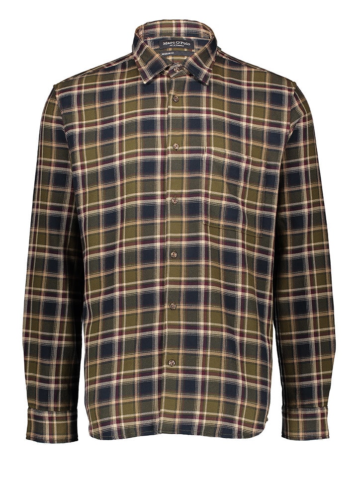 Marc O'Polo Рубашка темно-синего/хаки цвета
Marc O'Polo Рубашка темно-синего/хаки цвета