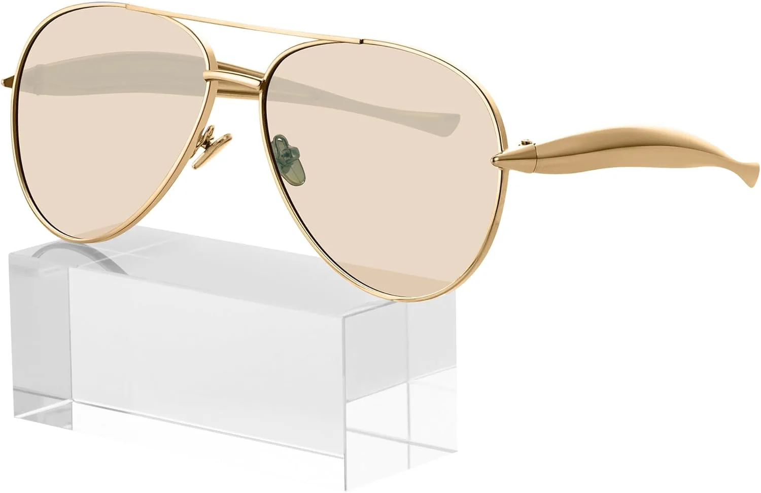 Солнцезащитные очки KesaPlan Retro Gold Aviator для женщин и мужчин, ретро-очки в стиле 70-х, модель Shield 2025, металлическая оправа, A1 Gold Frame/Champagne Lens
Солнцезащитные очки KesaPlan Retro Gold Aviator для женщин и мужчин, ретро-очки в стиле 70-х, модель Shield 2025, металлическая оправа, A1 Gold Frame/Champagne Lens