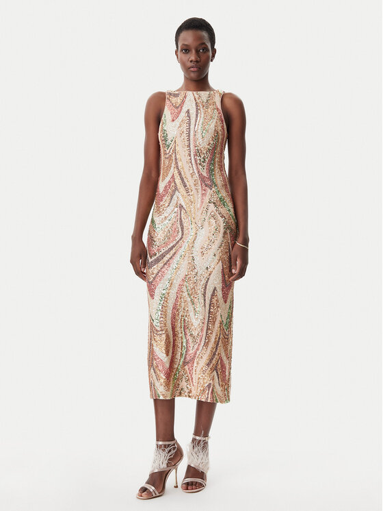 Коктейльное платье стандартный крой MS2516006 Lola Casademunt By Maite, мультиколор 
Коктейльное платье стандартный крой MS2516006 Lola Casademunt By Maite, мультиколор