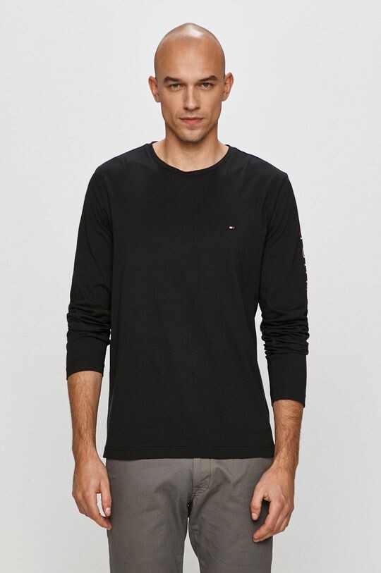 Лонгслив MW0MW09096 Tommy Hilfiger, черный 
Лонгслив MW0MW09096 Tommy Hilfiger, черный