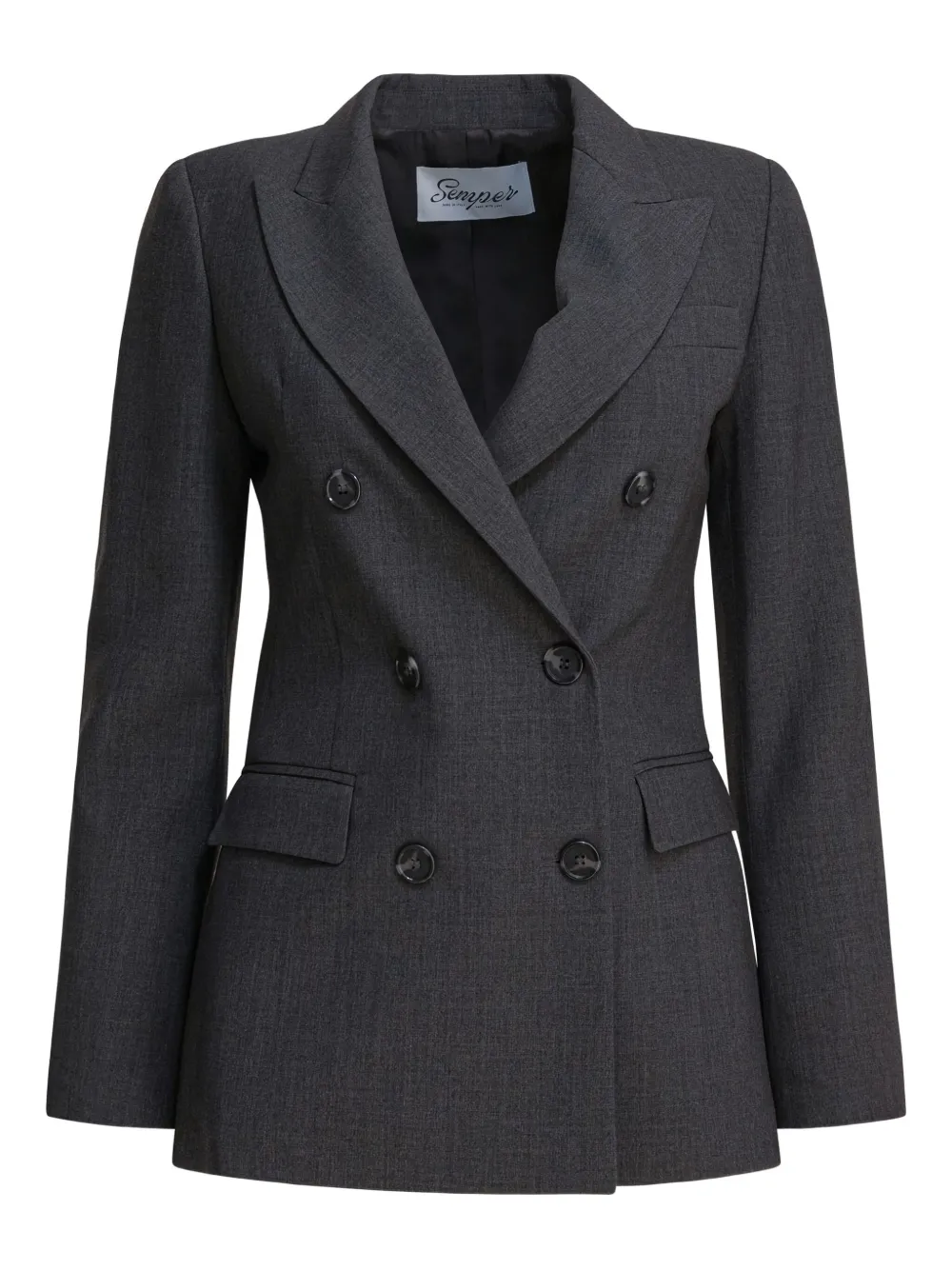 Двубортный блейзер с карманами Semper, серый
Двубортный блейзер с карманами Semper, серый