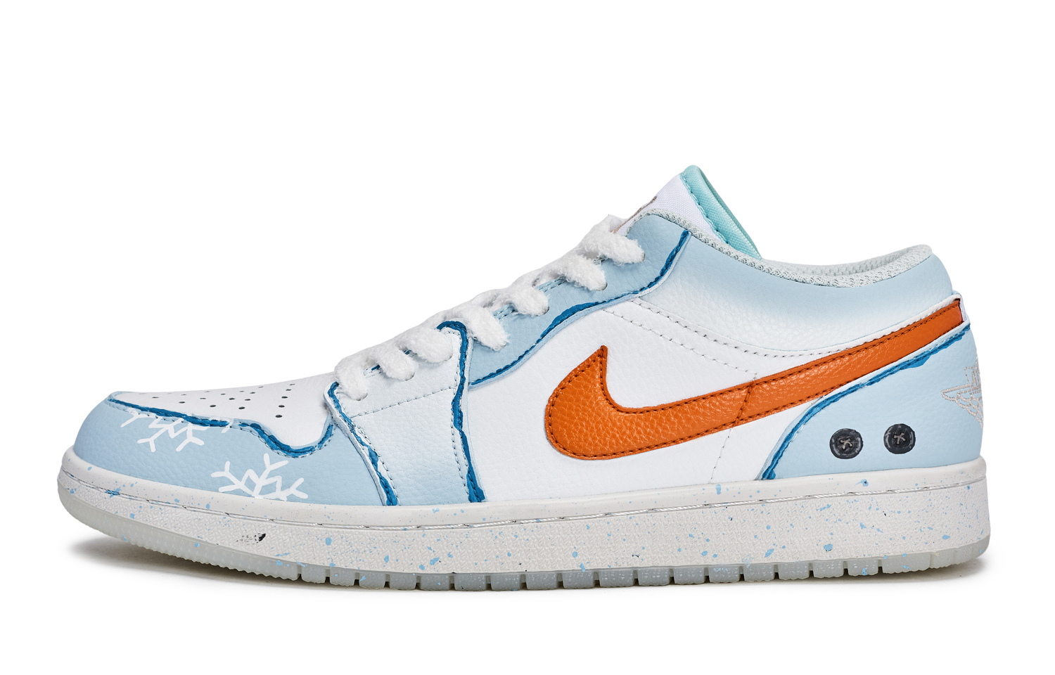 Jordan Air 1 811 Manufacturing, Olaf Low top Vintage Basketball Shoes, мужские, бело-сине-оранжевые
Jordan Air 1 811 Manufacturing, Olaf Low top Vintage Basketball Shoes, мужские, бело-сине-оранжевые