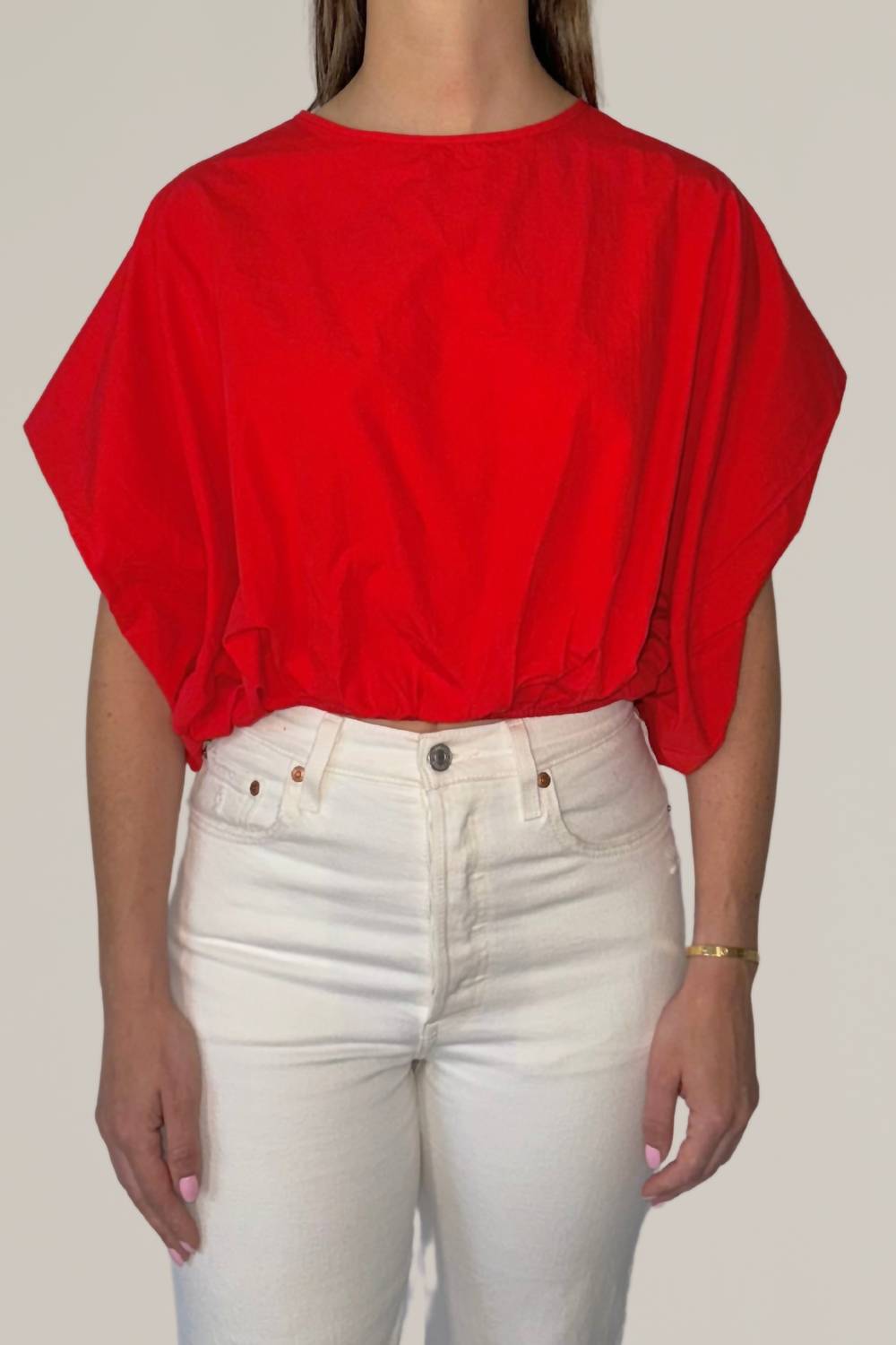 Топ из поплина красного цвета P.CILL
Топ из поплина красного цвета P.CILL