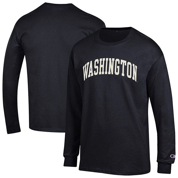 Мужская черная футболка с длинным рукавом washington huskies basic arch Champion
Мужская черная футболка с длинным рукавом washington huskies basic arch Champion
