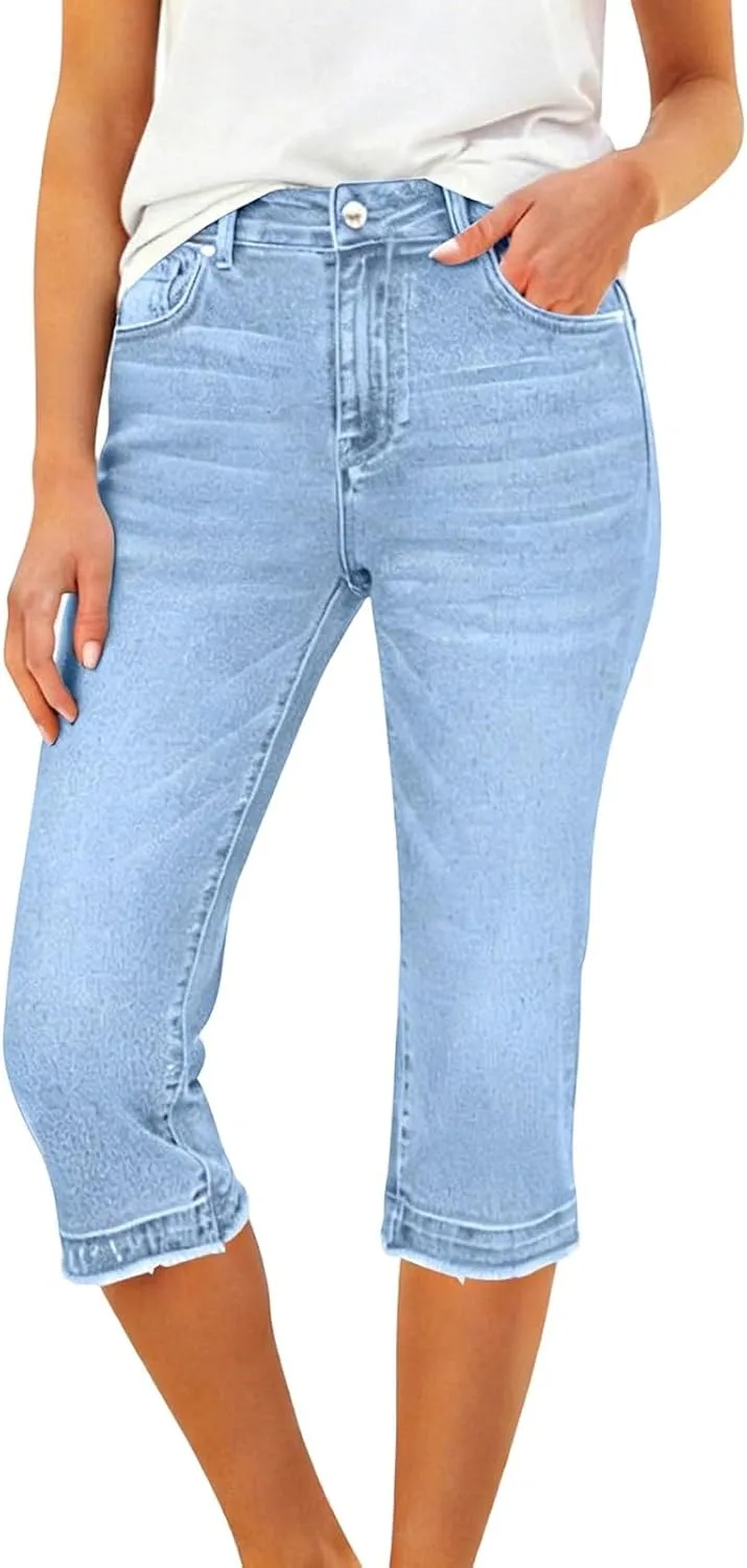 Женские джинсы капри 7/8 длины Stretch Denim
Женские джинсы капри 7/8 длины Stretch Denim