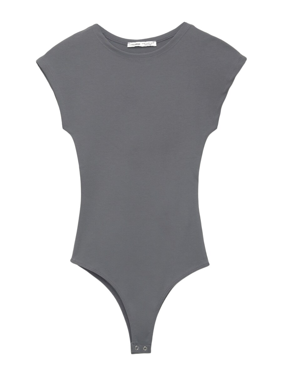 Боди-рубашка Pull&Bear, серый
Боди-рубашка Pull&Bear, серый