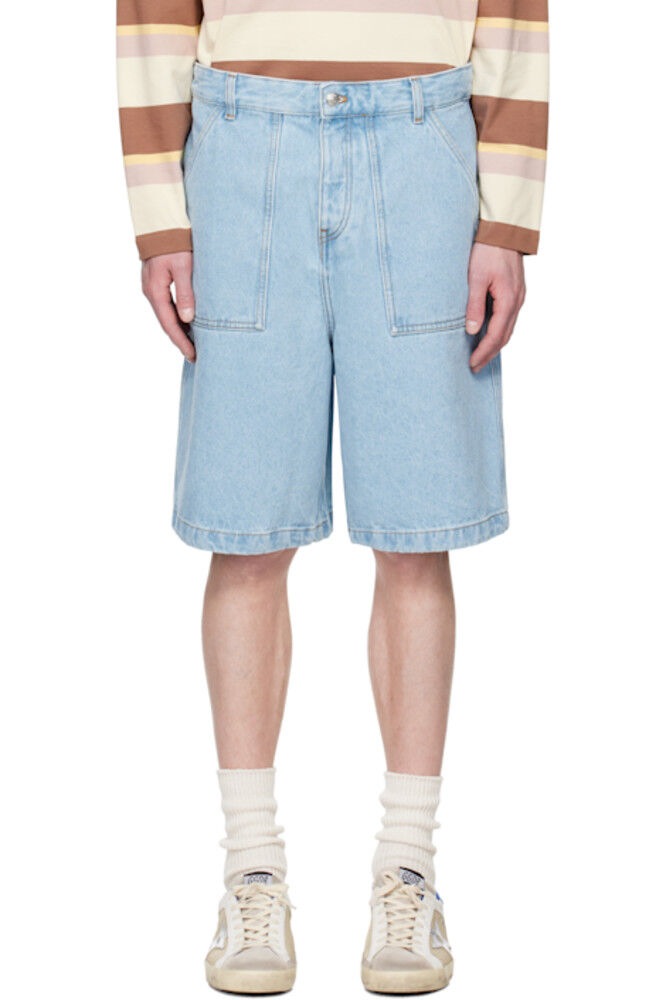 Синие рабочие джинсовые шорты Maison Kitsuné
Синие рабочие джинсовые шорты Maison Kitsuné