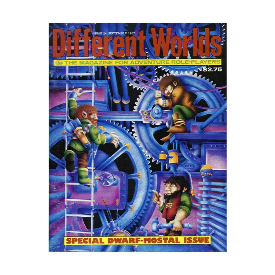 Журнал #24 "Gloranthan Dwarves, AD&D - Pregnancy and Adventure", Different Worlds Magazine
Журнал #24 "Gloranthan Dwarves, AD&D - Pregnancy and Adventure", Different Worlds Magazine