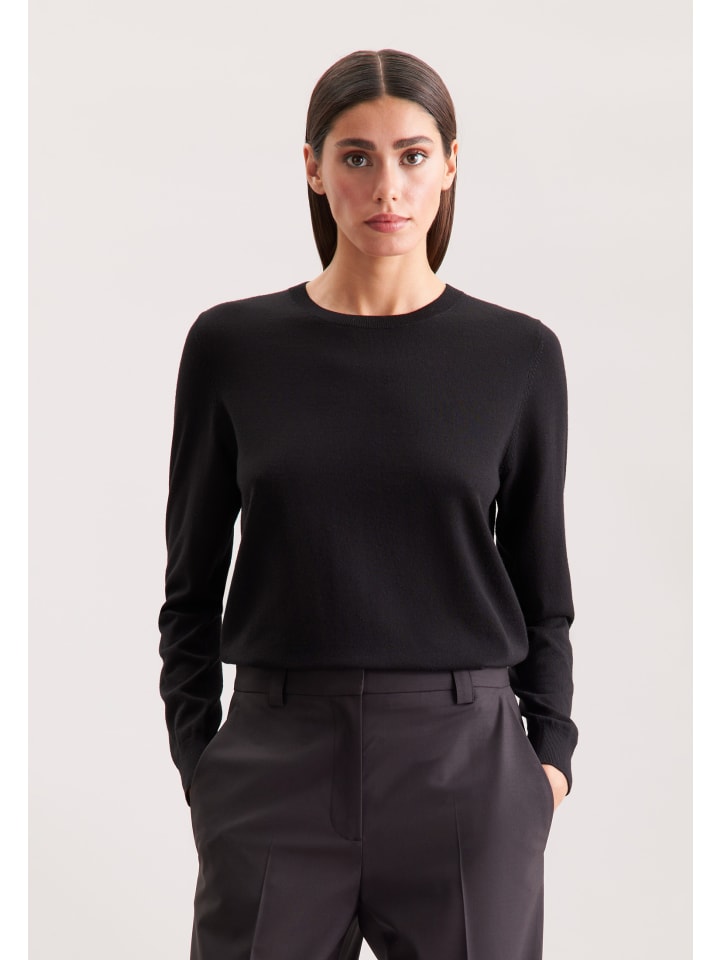 Обычный свитер черного цвета Seidensticker
Обычный свитер черного цвета Seidensticker