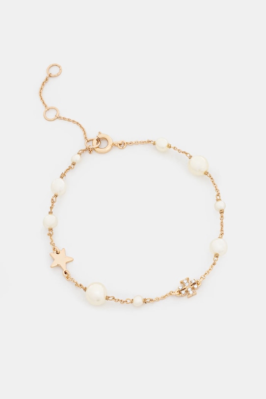 Нежный позолоченный браслет Kira Pearl Tory Burch, золотой
Нежный позолоченный браслет Kira Pearl Tory Burch, золотой