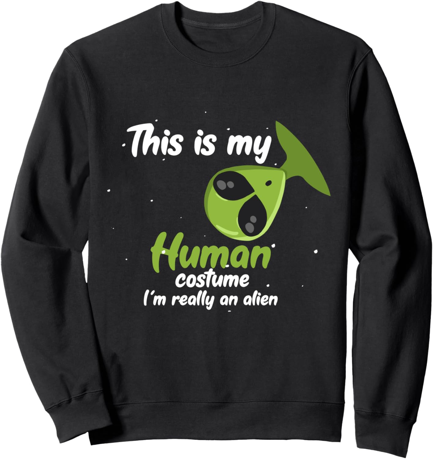 Мой человеческий костюм. Я на самом деле инопланетянин. Забавная толстовка для костюма на Хэллоуин Halloween Squad, черный
Мой человеческий костюм. Я на самом деле инопланетянин. Забавная толстовка для костюма на Хэллоуин Halloween Squad, черный