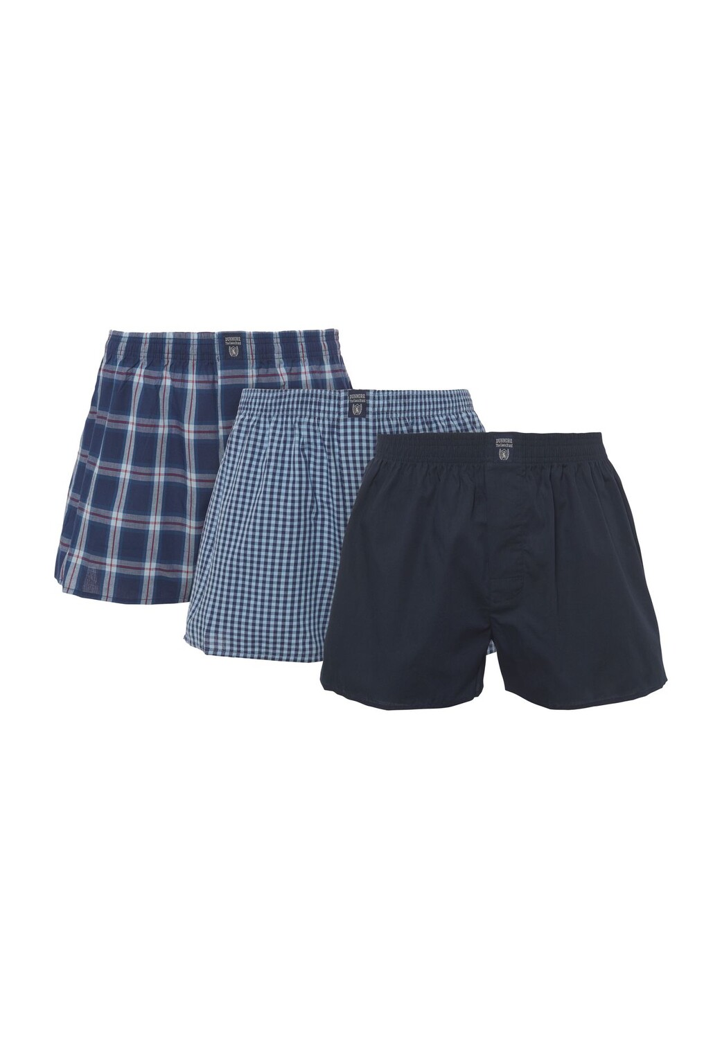 Боксеры, 3 пары, мужские Dunmore, темно-синий 
Боксеры, 3 пары, мужские Dunmore, темно-синий