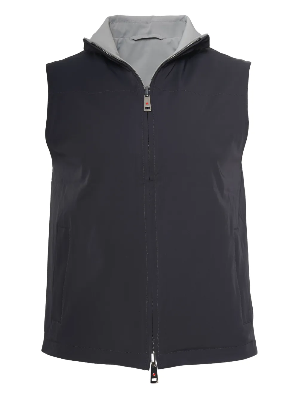 Двусторонний жилет на молнии Kiton, черный
Двусторонний жилет на молнии Kiton, черный