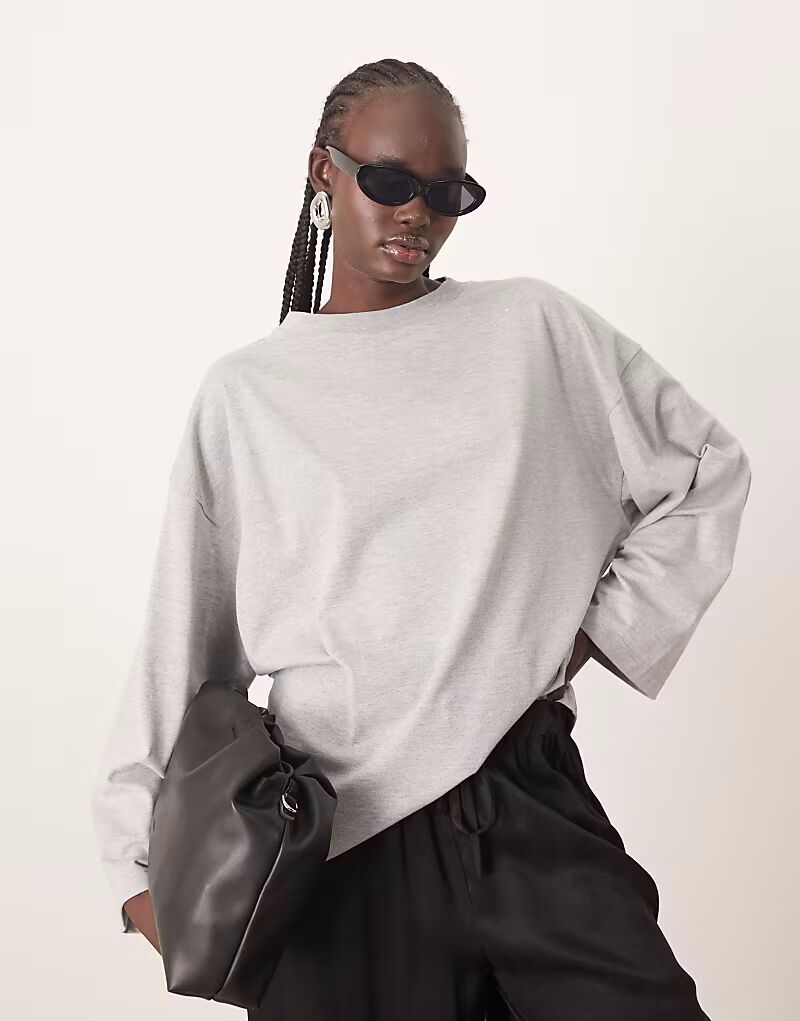 Футболка свободного кроя ARRANGE из хлопка с длинными рукавами серого меланжевого цвета
Футболка свободного кроя ARRANGE из хлопка с длинными рукавами серого меланжевого цвета