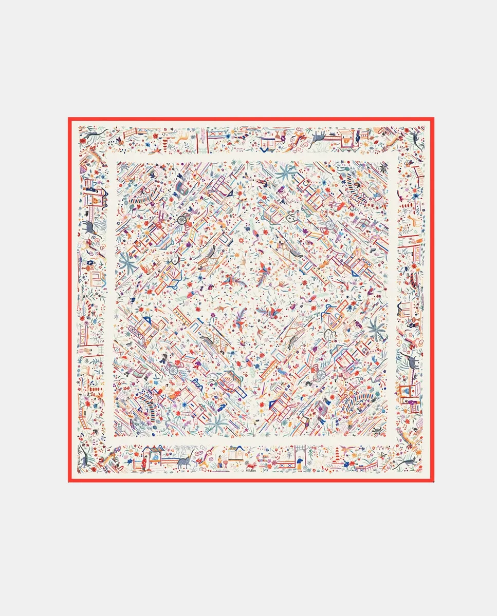 Шелковый шарф с принтом SilkRut, мультиколор
Шелковый шарф с принтом SilkRut, мультиколор