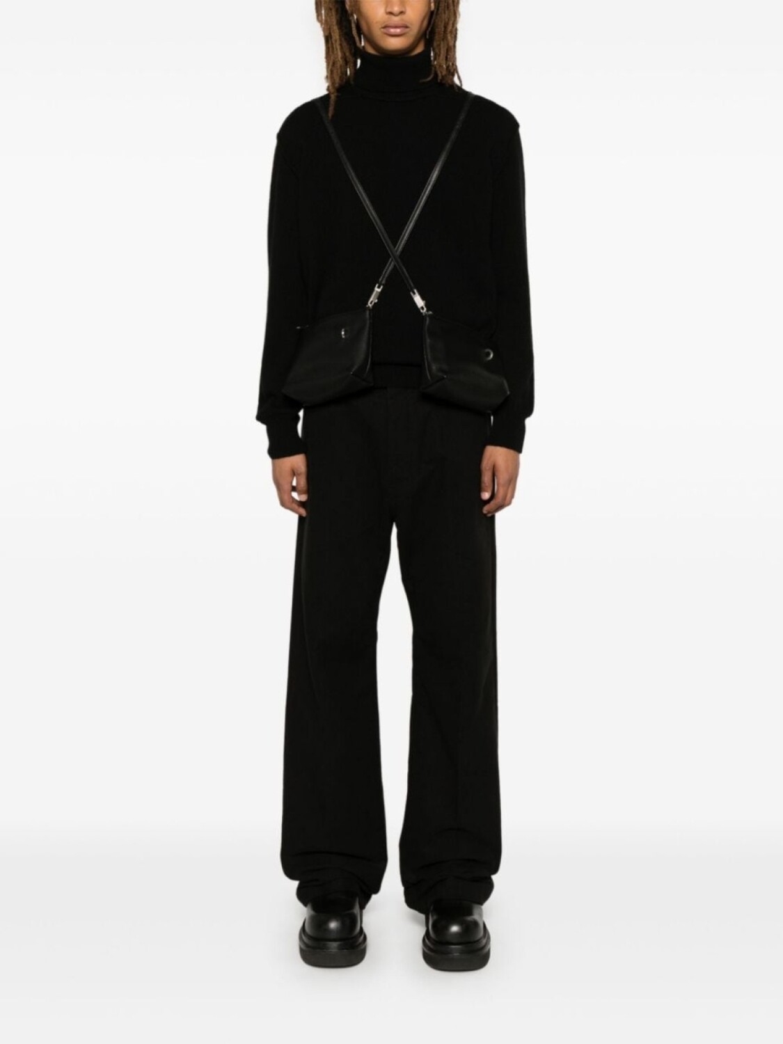 Isabel Benenato свитер с высоким воротником, черный 
Isabel Benenato свитер с высоким воротником, черный