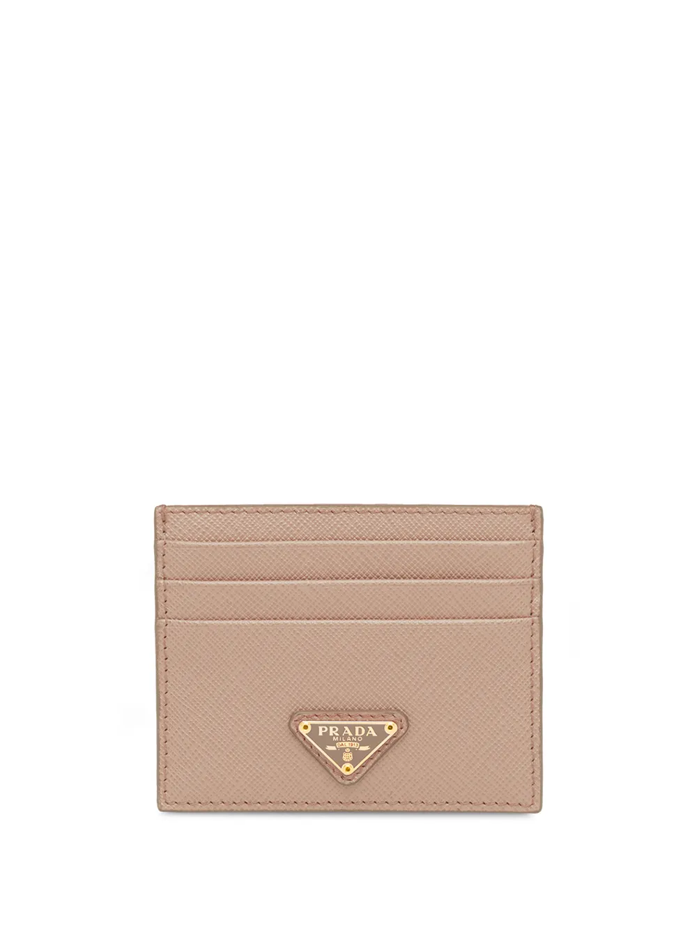 Кардхолдер с металлическим логотипом Prada, нейтральный
Кардхолдер с металлическим логотипом Prada, нейтральный