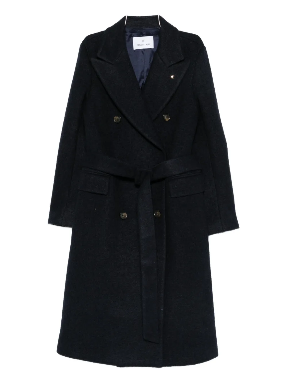 Двубортное пальто с поясом Manuel Ritz, синий
Двубортное пальто с поясом Manuel Ritz, синий