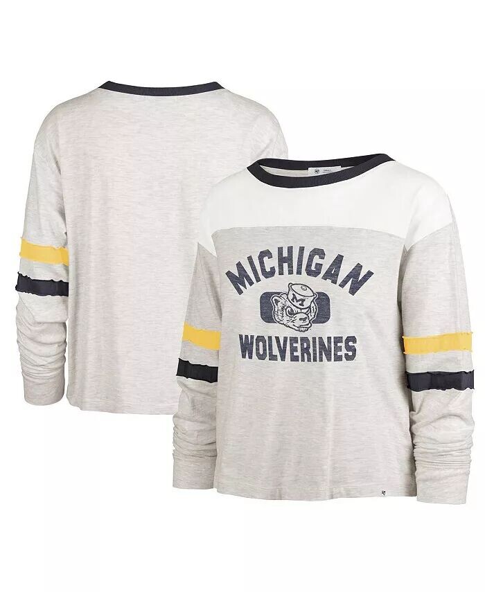 Женская овсяная футболка с длинными рукавами Michigan Wolverines Vault All Class Lena '47 Brand
Женская овсяная футболка с длинными рукавами Michigan Wolverines Vault All Class Lena '47 Brand