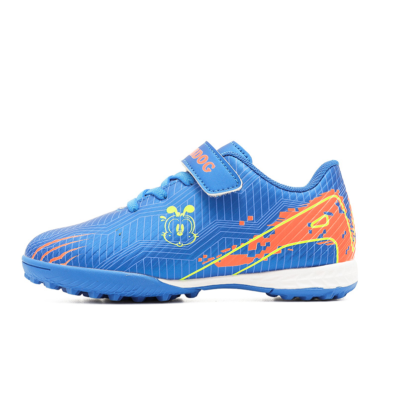 Футбольные бутсы детские, с низким верхом, дышащие, противоскользящие и износостойкие BOBDOG, синий/оранжевый
Футбольные бутсы детские, с низким верхом, дышащие, противоскользящие и износостойкие BOBDOG, синий/оранжевый