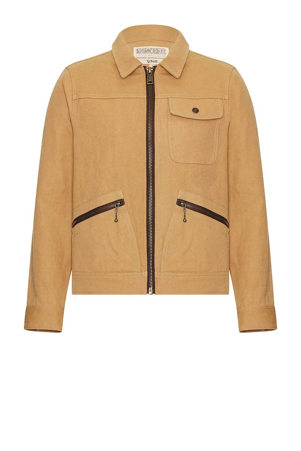 Куртка без подкладки Schott, коричневый
Куртка без подкладки Schott, коричневый