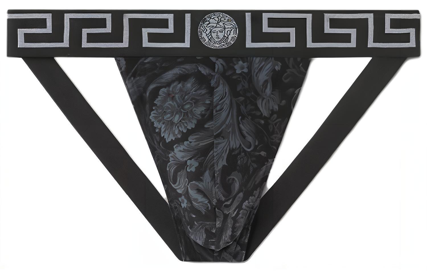 Барокко принтованные стринги джокстрап VERSACE, черный
Барокко принтованные стринги джокстрап VERSACE, черный