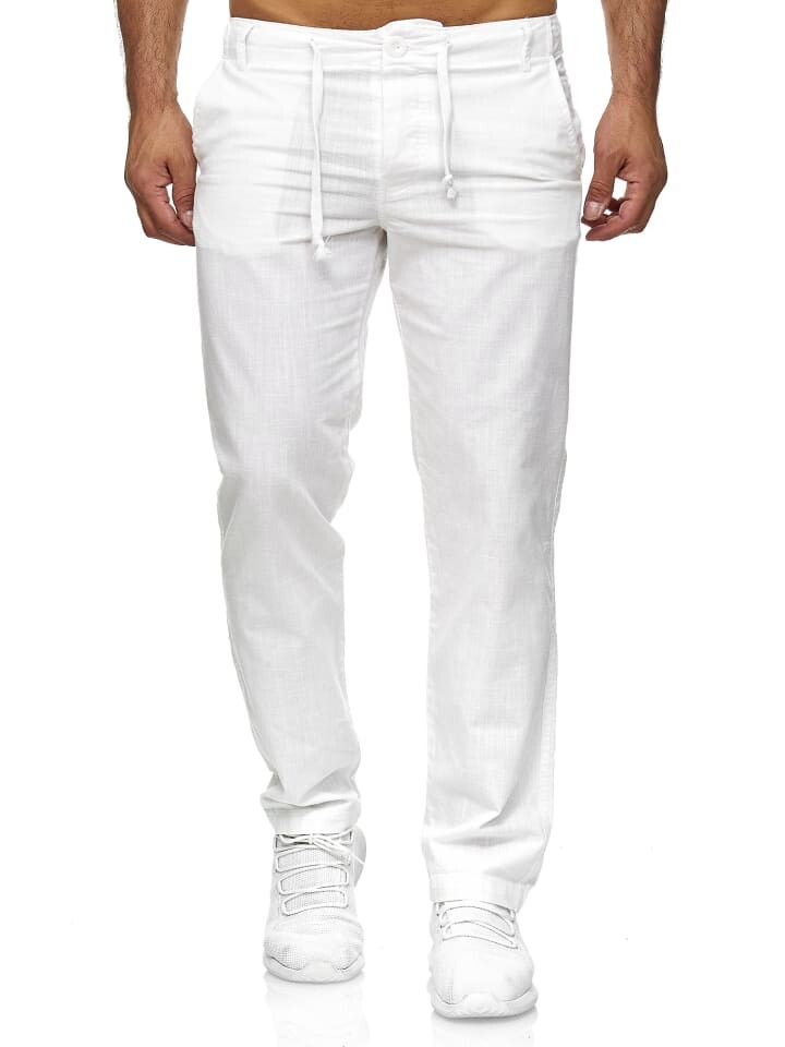 Тканевые брюки RESLAD Stoffhose Baumwollhose, белый 
Тканевые брюки RESLAD Stoffhose Baumwollhose, белый