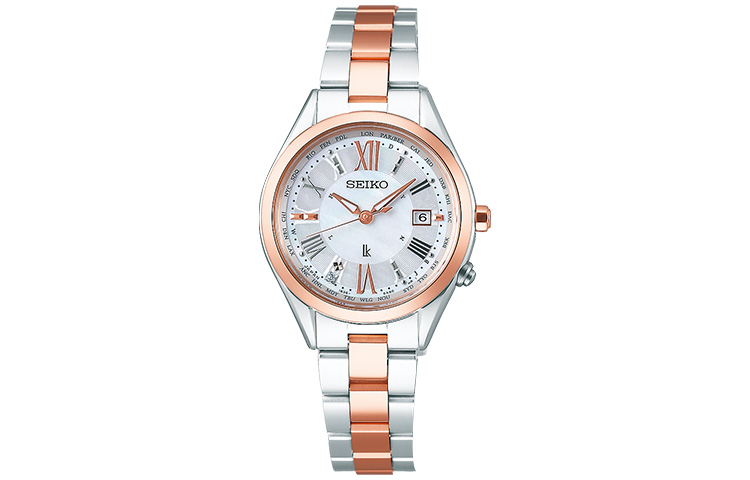 Lukia Collection Солнечный кварцевый механизм Позолоченный титановый ремешок Женские часы Белый циферблат SSQV040 SEIKO
Lukia Collection Солнечный кварцевый механизм Позолоченный титановый ремешок Женские часы Белый циферблат SSQV040 SEIKO