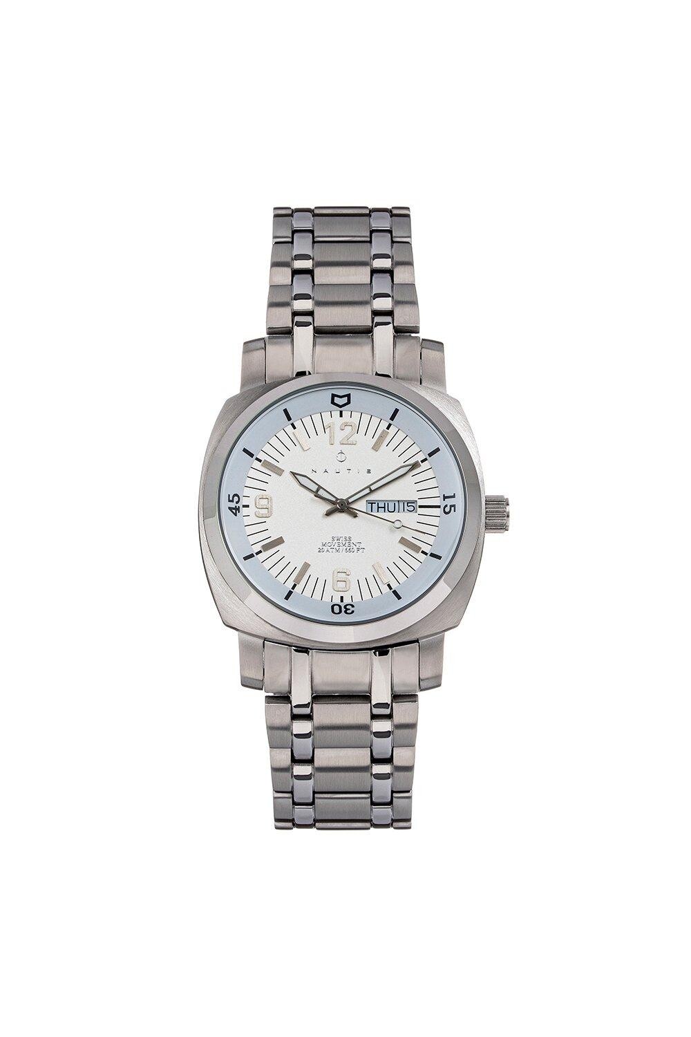 Часы-браслет Stealth с указанием дня и даты Nautis, белый
Часы-браслет Stealth с указанием дня и даты Nautis, белый