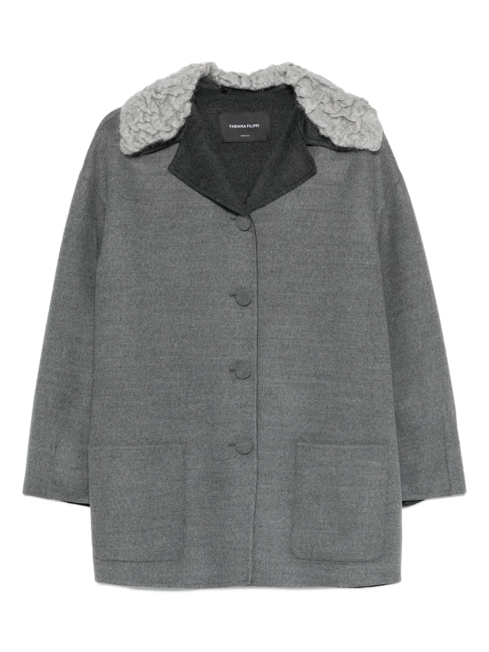 Шерстяная куртка с фактурной отделкой Fabiana Filippi, серый
Шерстяная куртка с фактурной отделкой Fabiana Filippi, серый