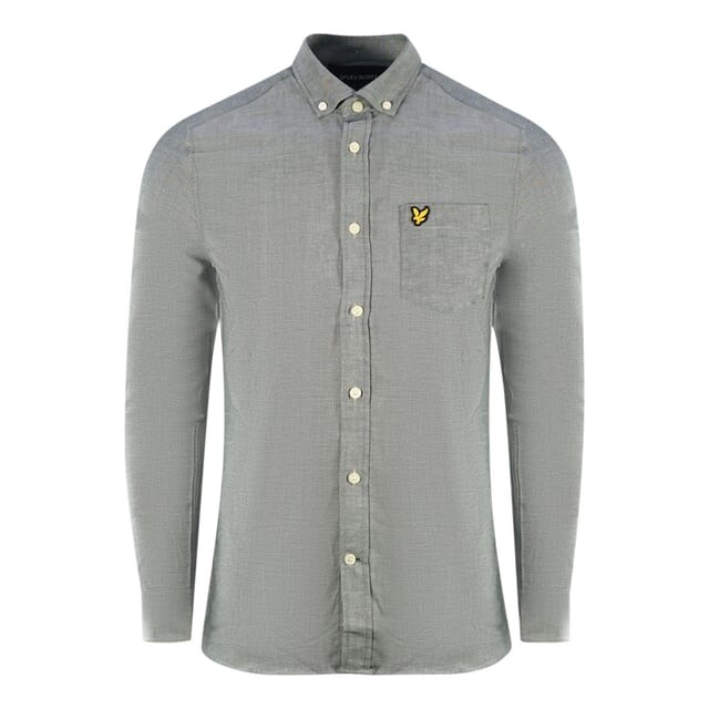 Зеленая рубашка с длинным рукавом из хлопка и льна Lyle & Scott, зеленый
Зеленая рубашка с длинным рукавом из хлопка и льна Lyle & Scott, зеленый