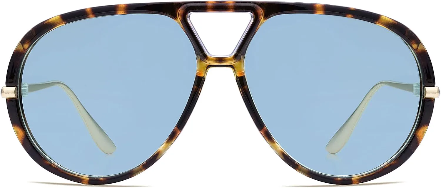 Модные ретро-солнцезащитные очки-авиаторы с боковыми щитками для женщин и мужчин, большие пластиковые круглые винтажные очки AENMTU, Tortoise Shell Frame, Blue Lenses
Модные ретро-солнцезащитные очки-авиаторы с боковыми щитками для женщин и мужчин, большие пластиковые круглые винтажные очки AENMTU, Tortoise Shell Frame, Blue Lenses