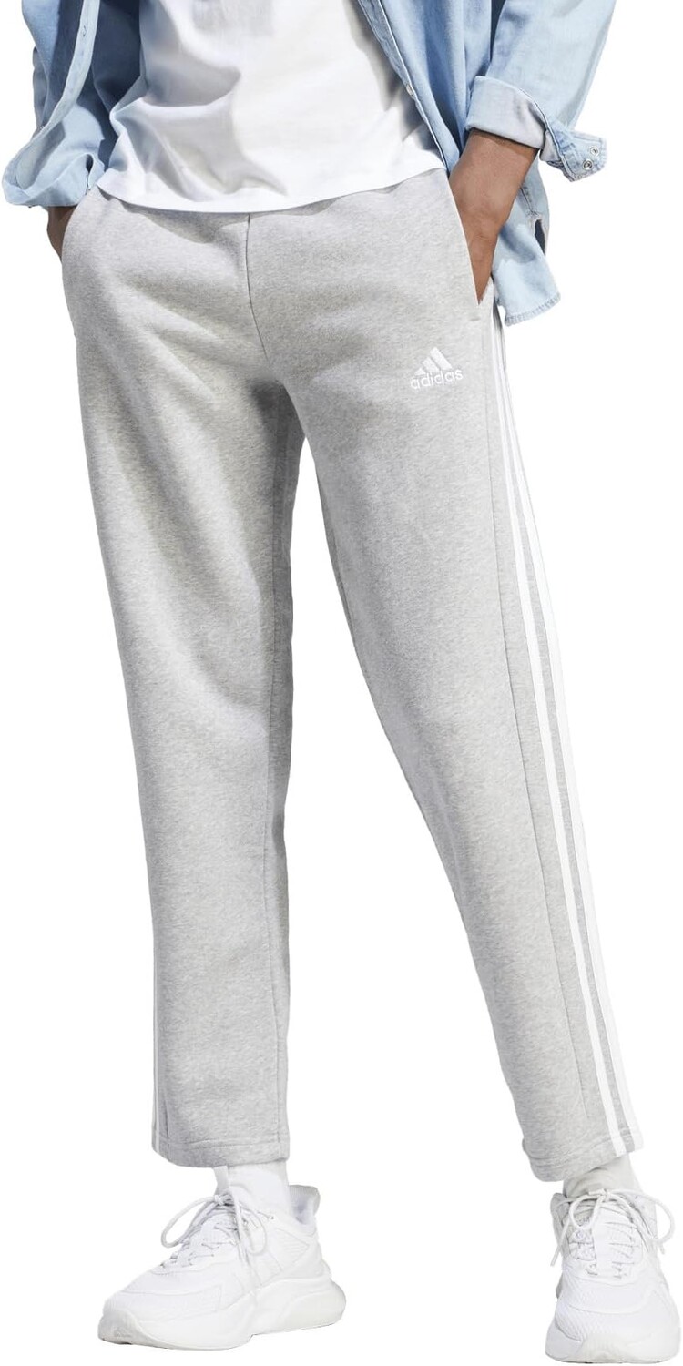 Флисовые брюки Essentials с тремя полосками и открытым подолом adidas, цвет Medium Grey Heather
Флисовые брюки Essentials с тремя полосками и открытым подолом adidas, цвет Medium Grey Heather