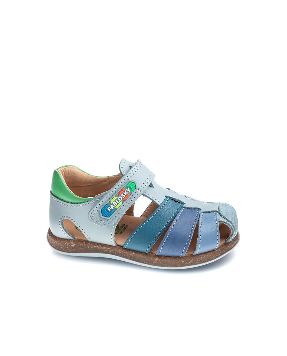 Детские сандалии из кожи на липучке Pablosky, синий
Детские сандалии из кожи на липучке Pablosky, синий