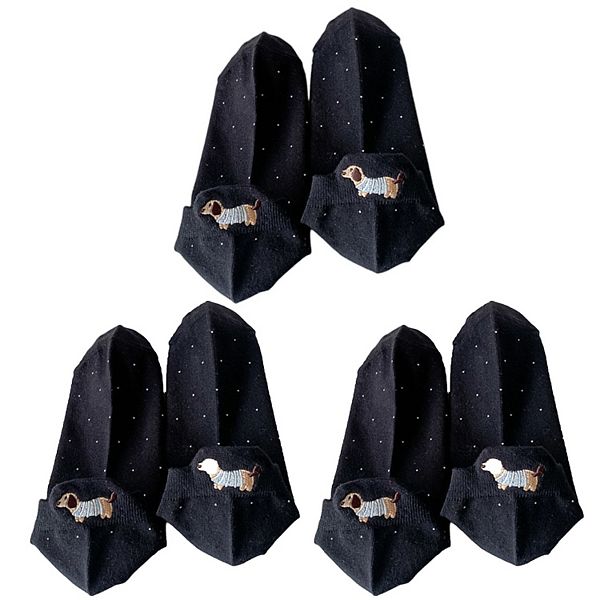 Женские носки-невидимки с вышивкой в виде собаки, 3 пары, мягкая вязка, низкий вырез Anna-Kaci, Black
Женские носки-невидимки с вышивкой в виде собаки, 3 пары, мягкая вязка, низкий вырез Anna-Kaci, Black