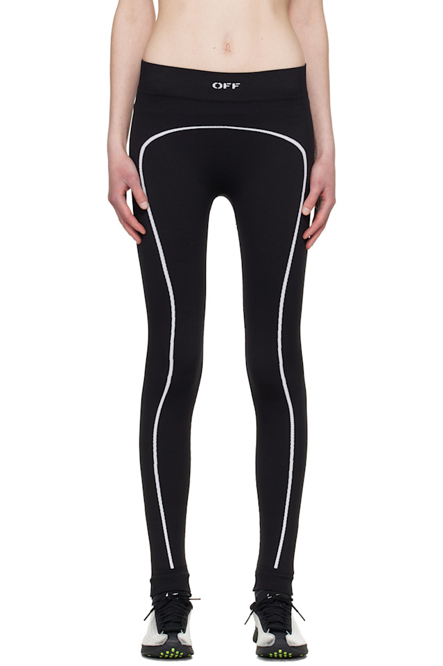 Off-White Черные бесшовные леггинсы с отметкой «выкл.»
Off-White Черные бесшовные леггинсы с отметкой «выкл.»